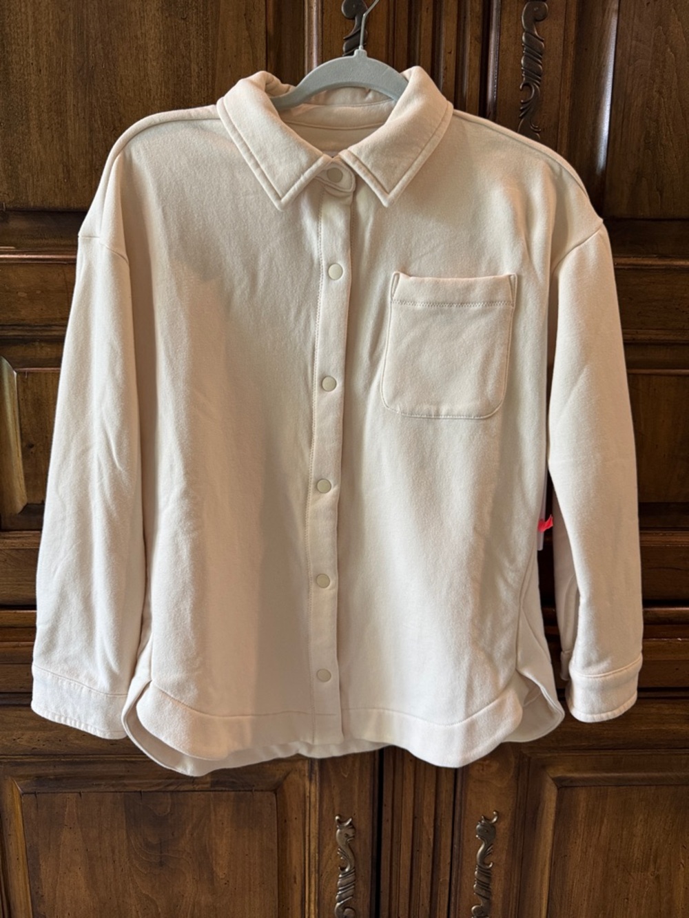 Athleta Girl - NWT - Cream Button-Down Fleece Shacket